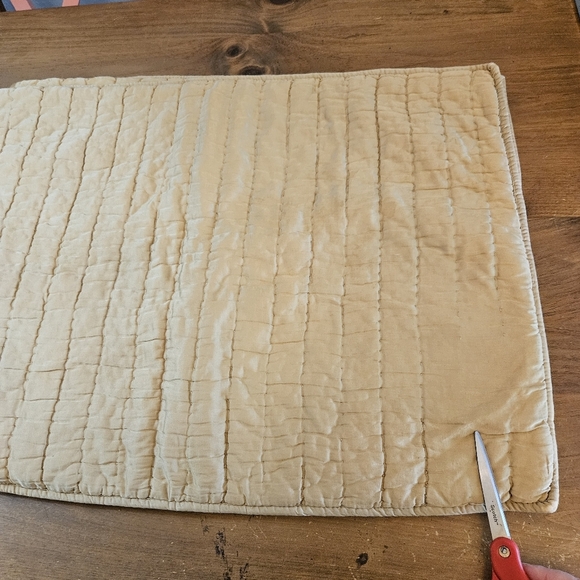 POTTERY BARN WASHED COTTON SILK GOLD IVORY STANDARD PILLOW SHAM 20 X 26 Set Of 2 - Picture 9 of 12